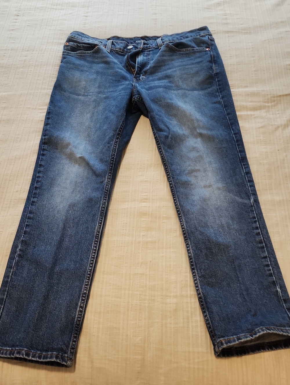 Levi's Men’s Straight Fit Dark Blue Jeans
